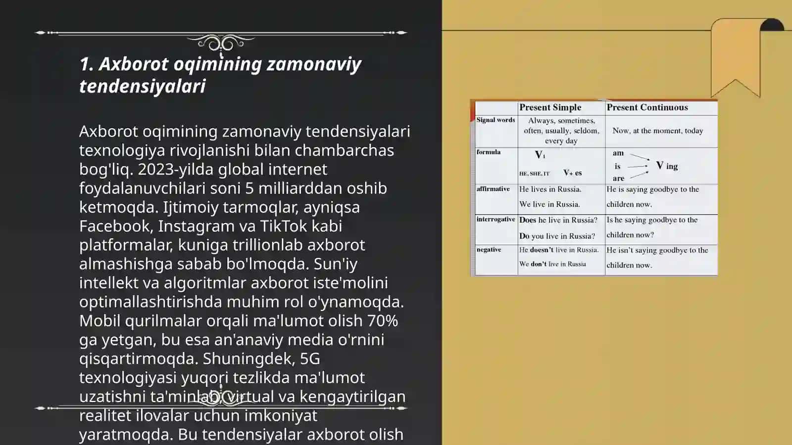 Axborot oqimi va axborot madanyatining shakilanish tendensiyalari 3