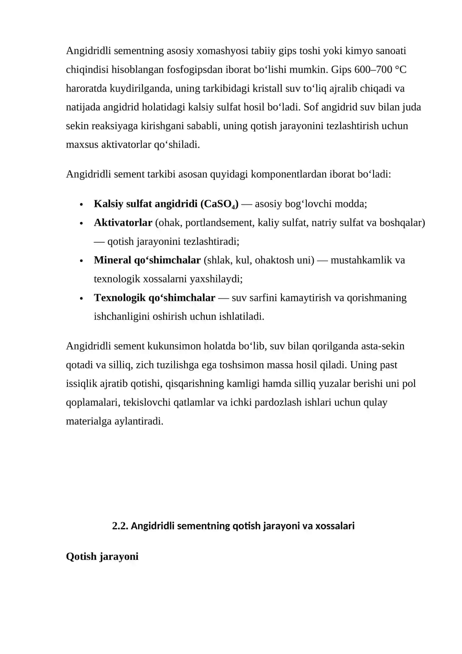 Angidridli sement 3
