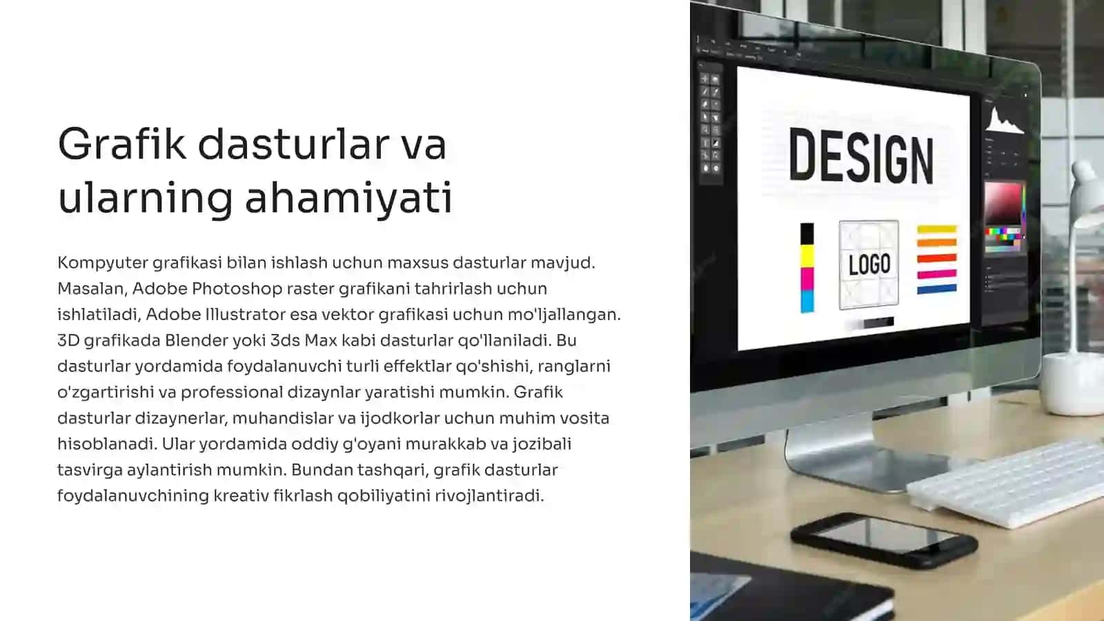 Kompyuter grafikasi imkoniyatlaridan samarali foydalanish 3