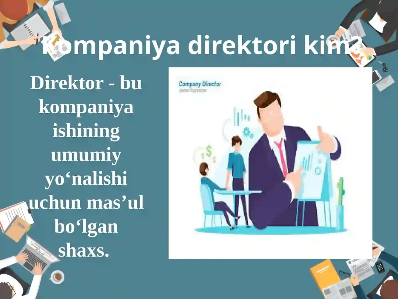 Kompaniyani boshqarish va faoliyatini tartibga solish 3