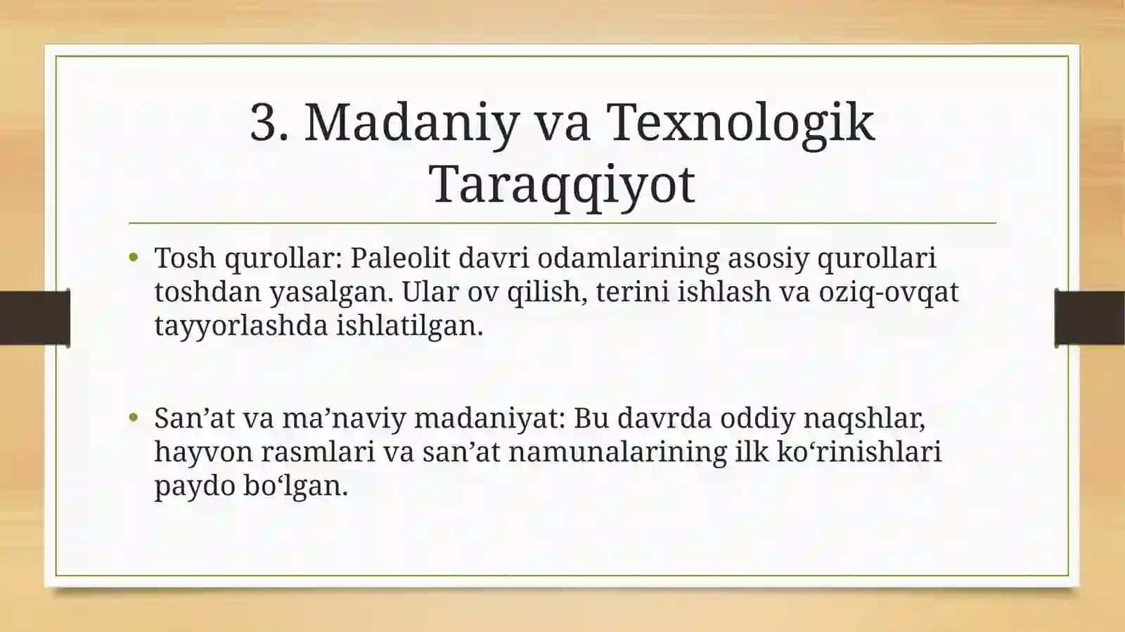 Rossiyada Paleolit Davriga Oid Topilmalar 3