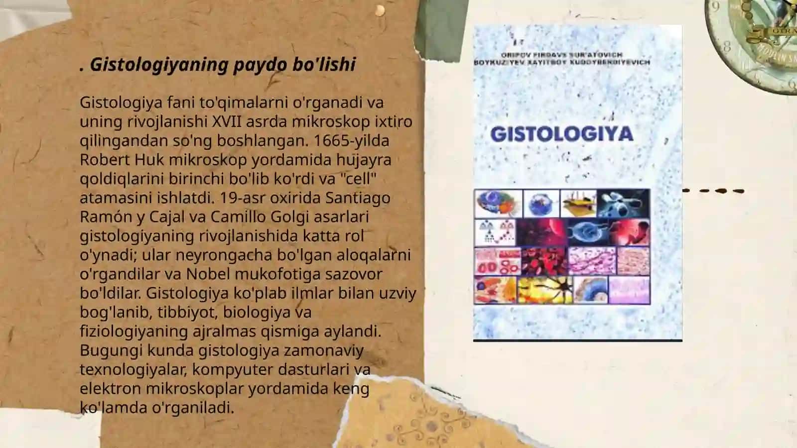 Gistologiya fanining rivojlanish tarixi 3