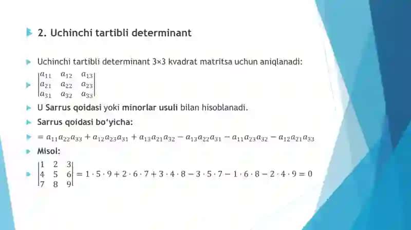 Oliy Matematika fanidan tayyorlagan taqdimot 3