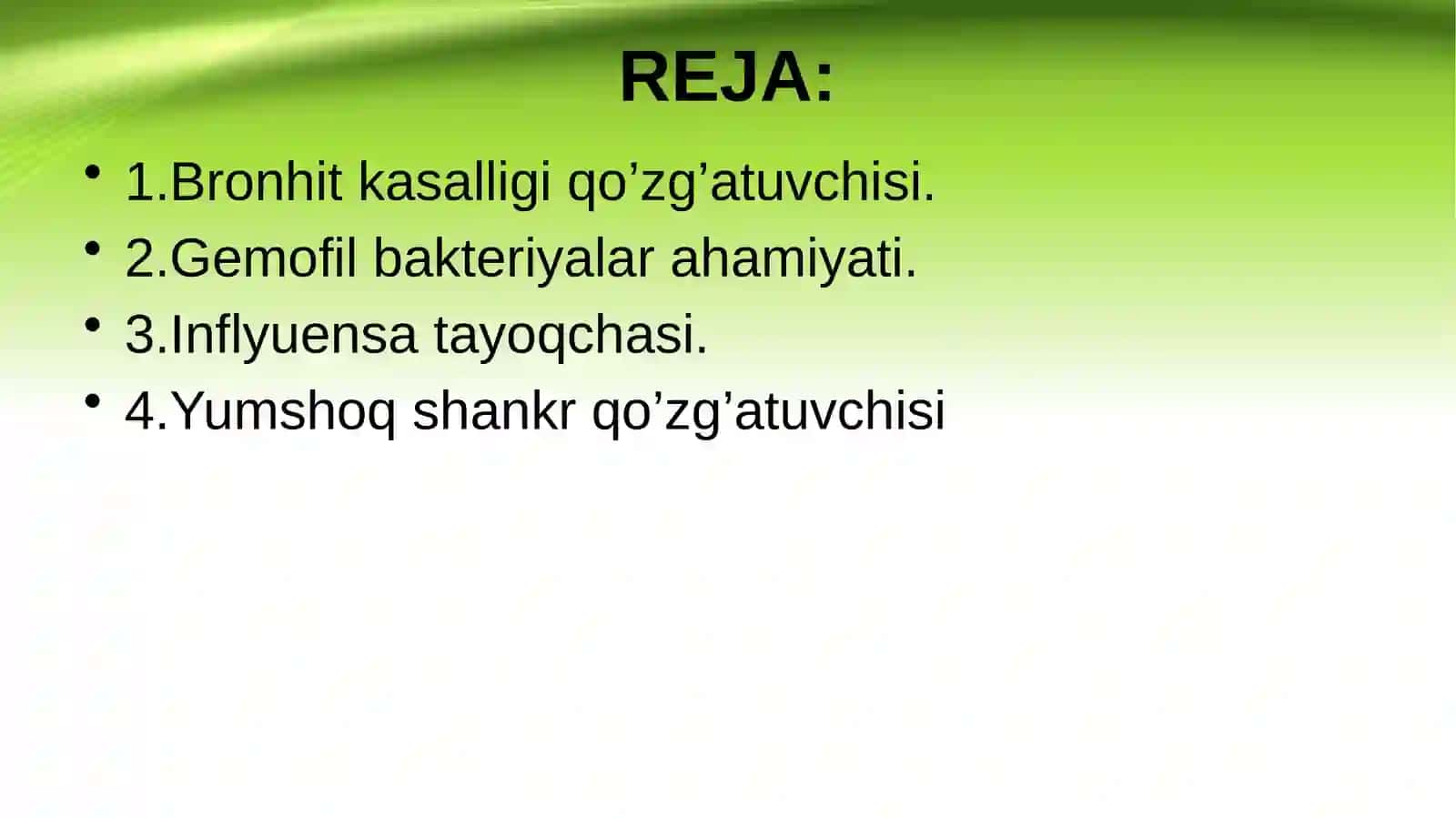 Bronhit kasalligining qo‘zg‘atuvchilari, patogenez va laboratoriya tashhisi 3