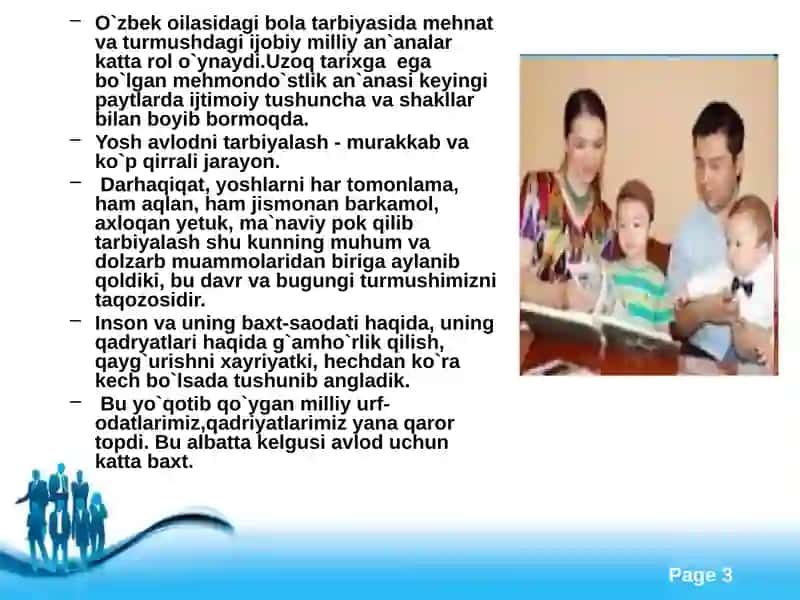 Oila tarbiyasi asoslari 3