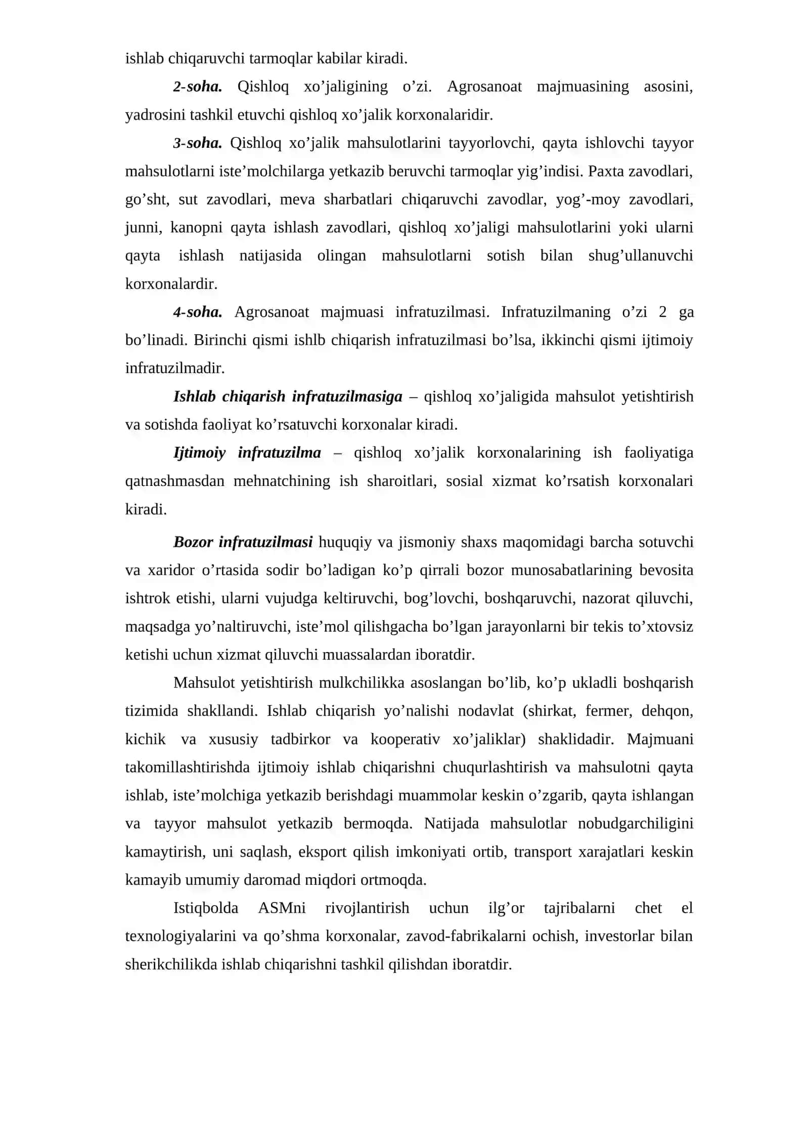 Agrosanoat majmuasi va uni rivojlanish yo'llari 3
