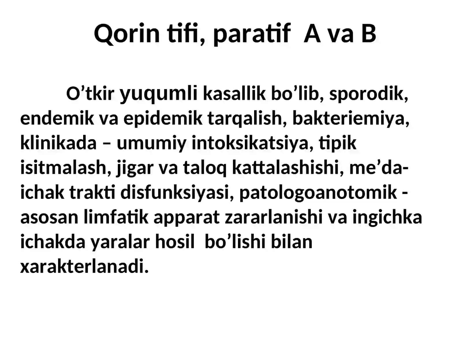 TIFOPARATIFOZ KASALLIKLAR 3