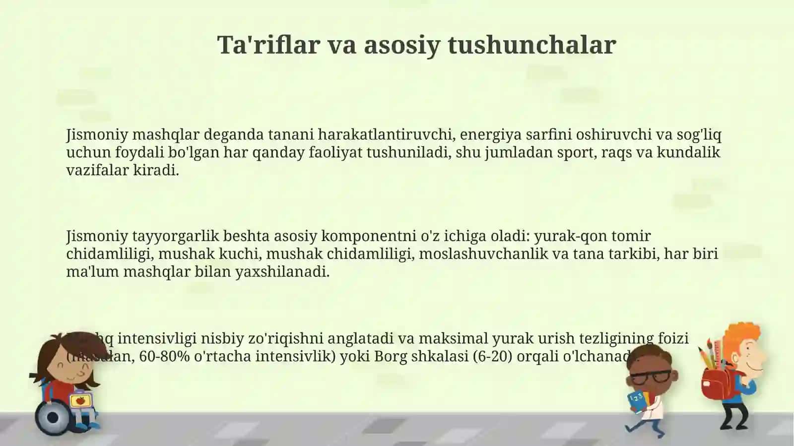 Jismoniy mashqlar klassifikatsiyasi 3