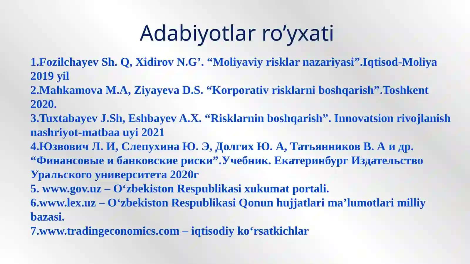 Risklarni boshqarish fani 3