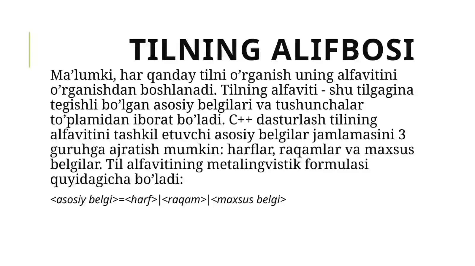 Dasturlashgakirish, dasturlashning asosiytushunchalari 3