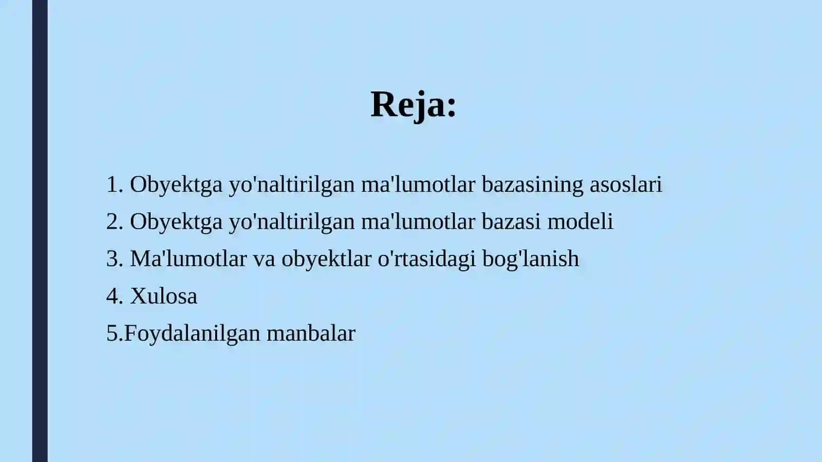 Obyektgayo‘naltirilganma’lumotlarbazasi 3