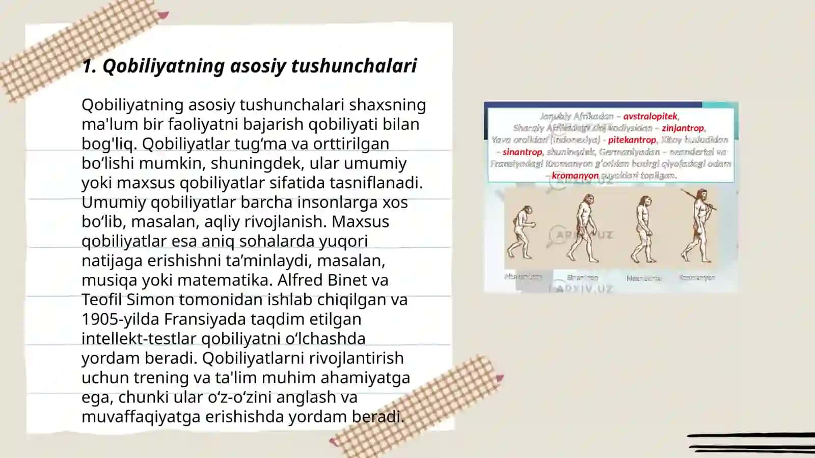 Qobiliyat va uning rivojlanishi 3