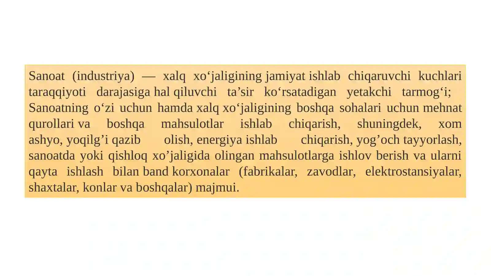 Sanoat tarmoqlari 3