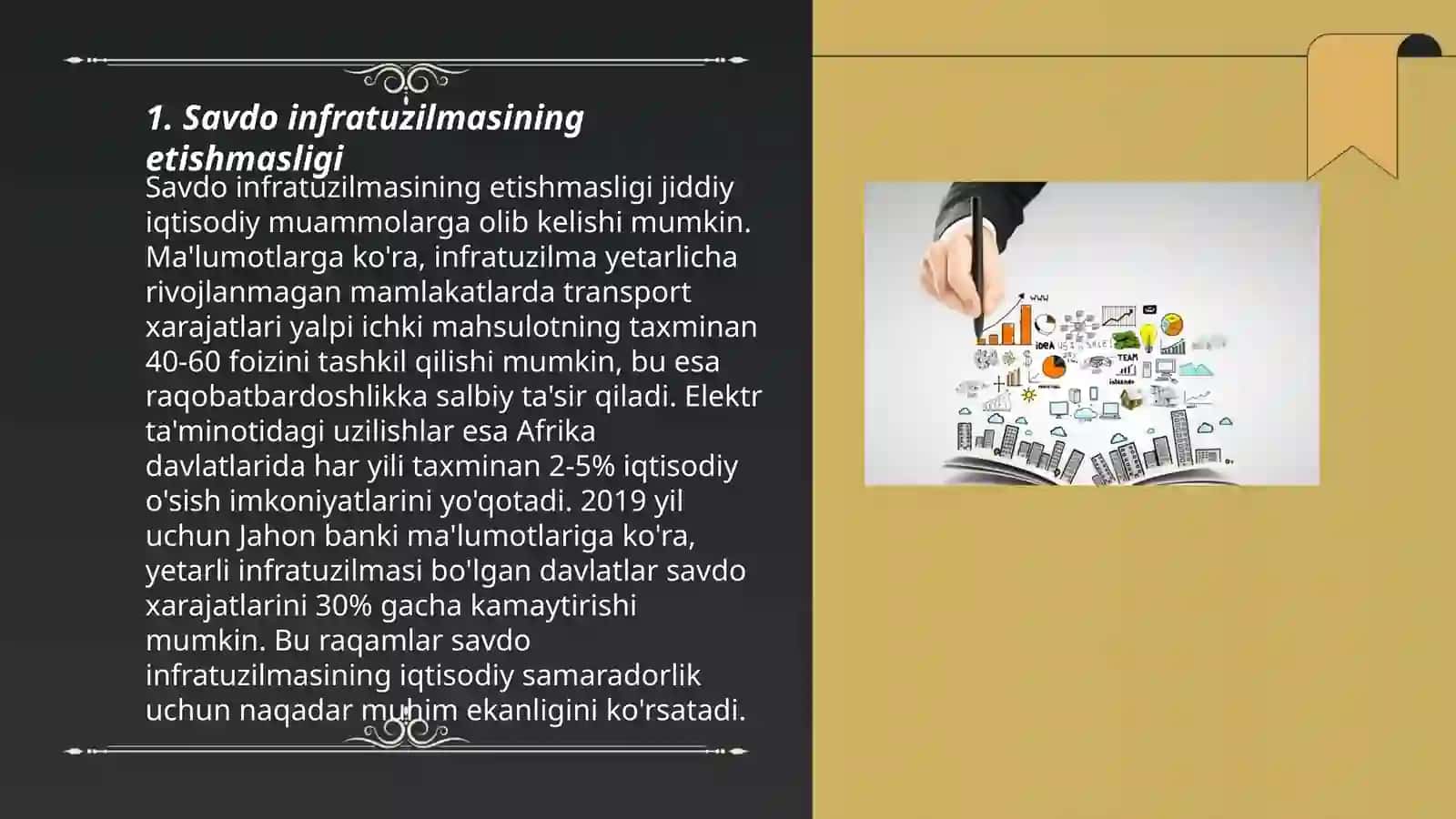 Savdo infratuzilmasining etishmasligi 3