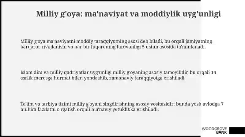 Milliy g'oyada ma'naviy va moddiylik uyg'unligi 3