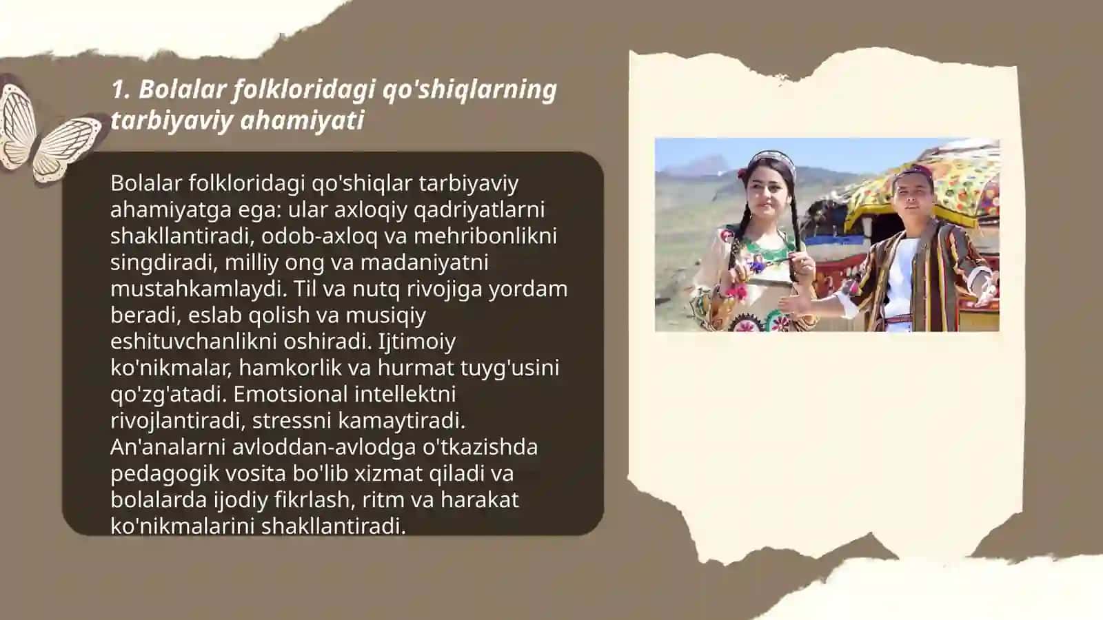 Bolalar folklorida qo'shiqlarning ahamiyati 3