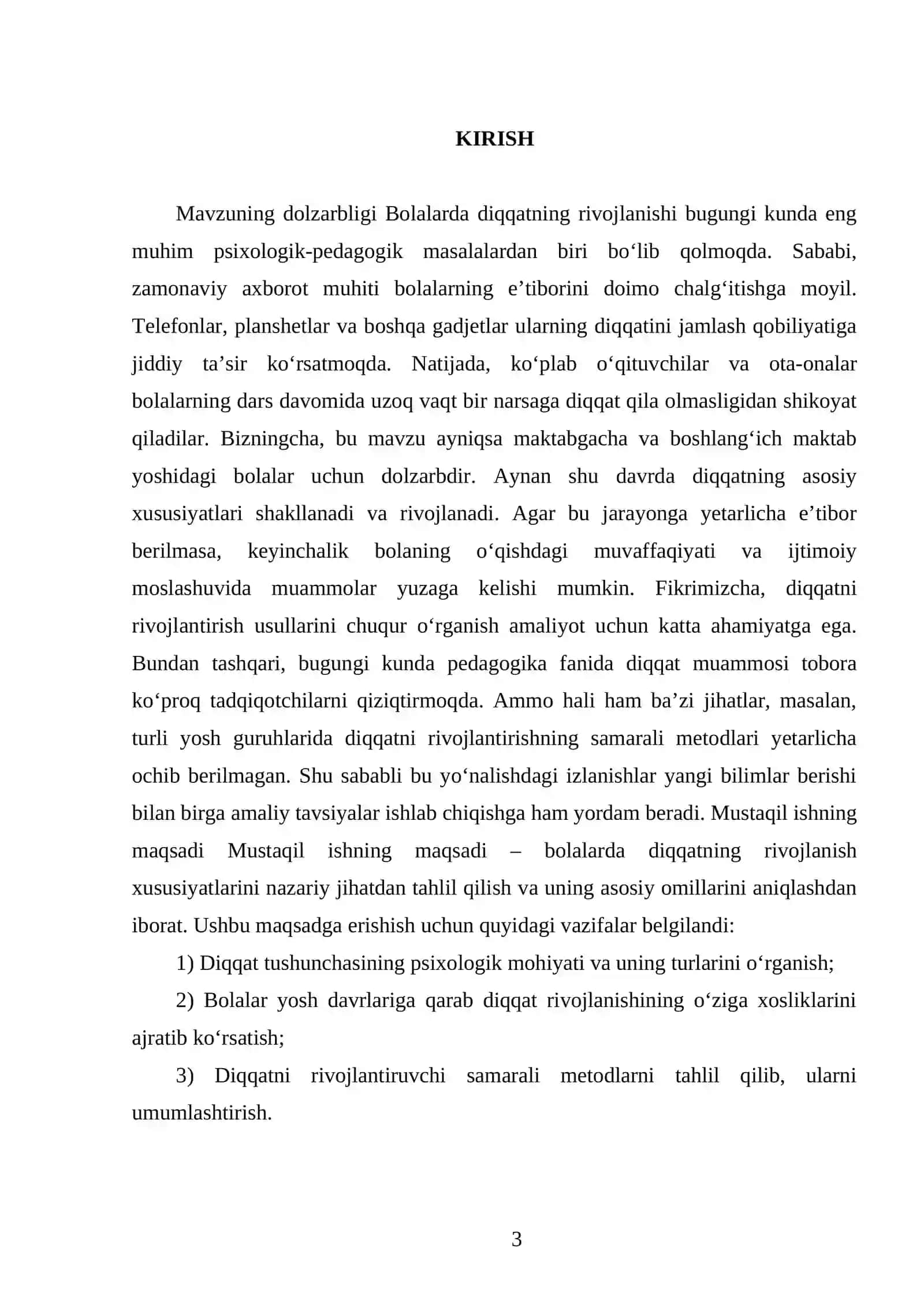 Bolalarda diqqatning rivojlanishi 3
