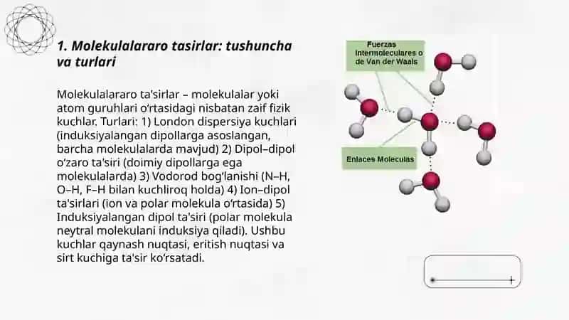 Molekulalararo tasirlar 3