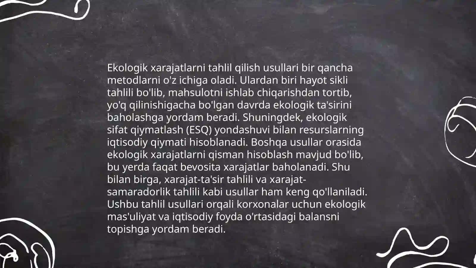 Ekologik xarajatlarni hisoblash 3
