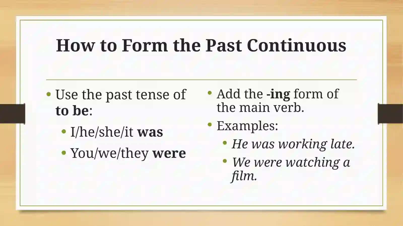 Past continuous tense 3