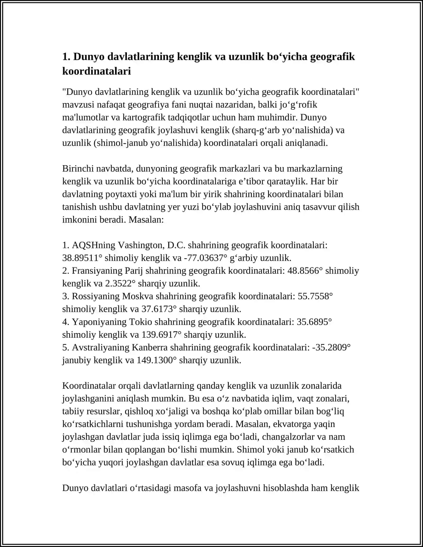 JAXON DAVLATLARINING GEOGRAFIK JOYLASHUVU 3