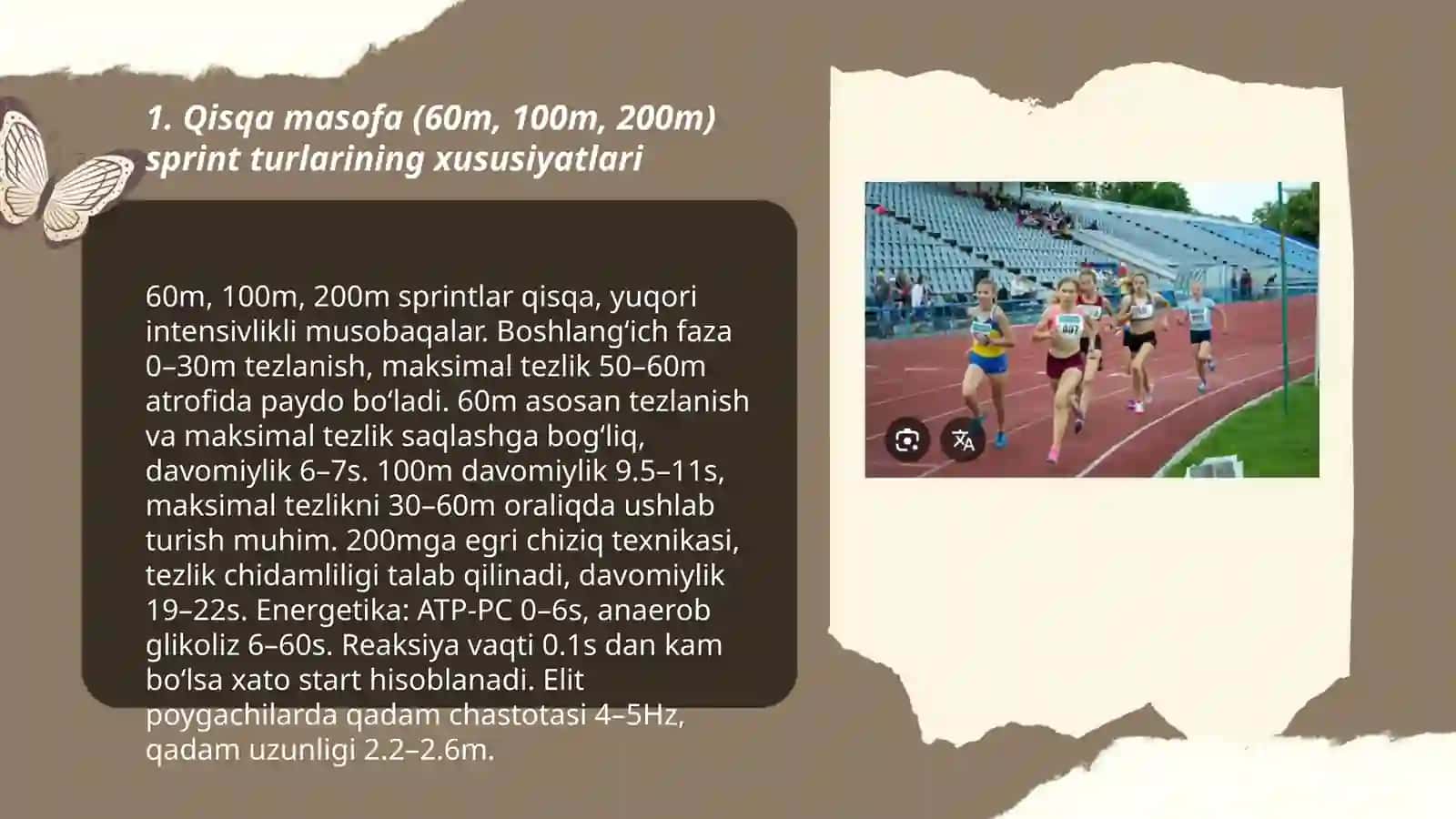 Yengil atletika: qisqa masofaga yugurish 3