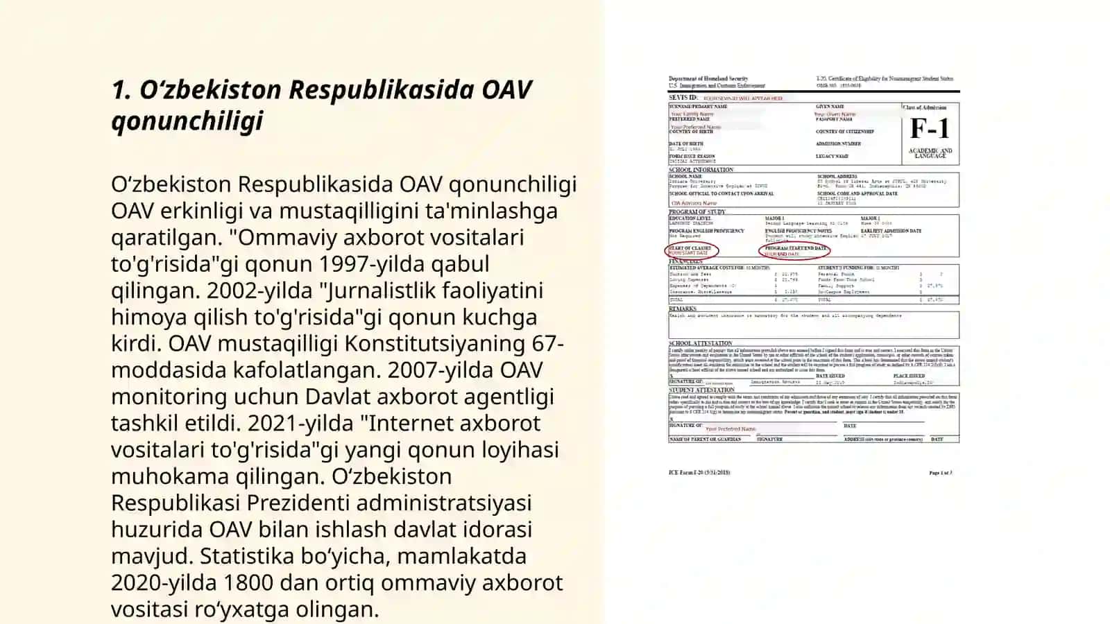 Ôzbekiston Respublikasida OAV qonunchiligi 3