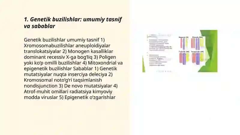 Genetik buzilishlar 3