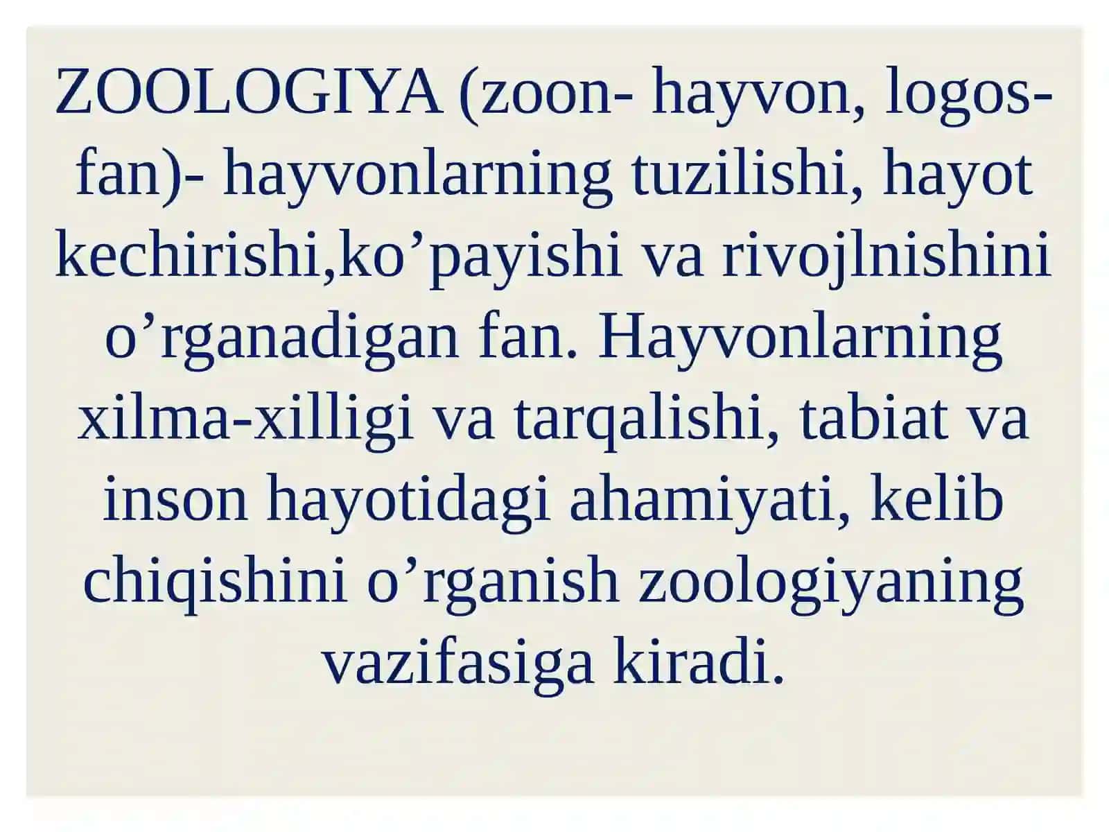 BOB.HAYVONLAR TO’G’RISIDA UMUMIY MA’LUMOT 3