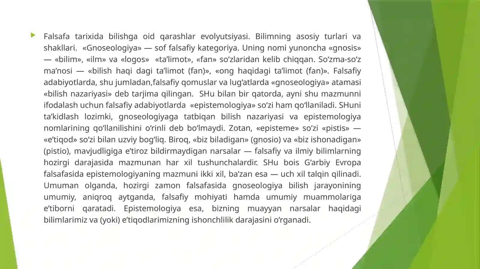 FALSAFA ASOSLARI FANI 3