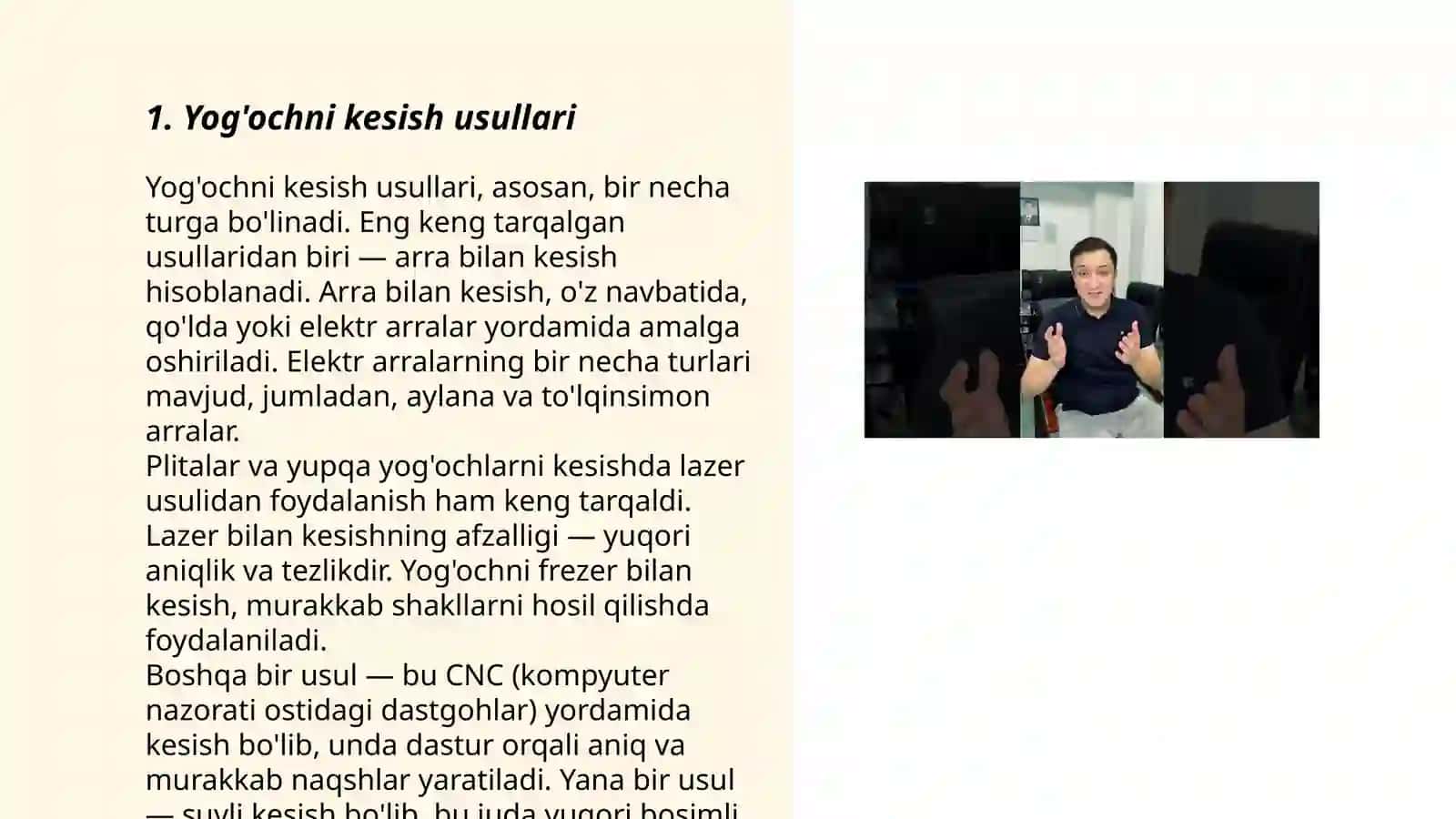 Yog'ochga ishlov berish 3
