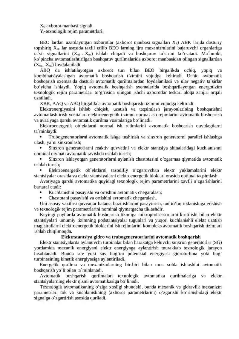 Elektrenergetikasi tizimining ish jarayonini bоshqarish 3