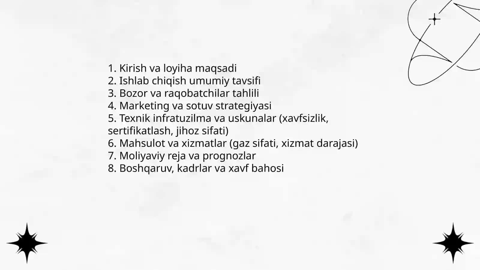Biznes Reja Yaratish 3