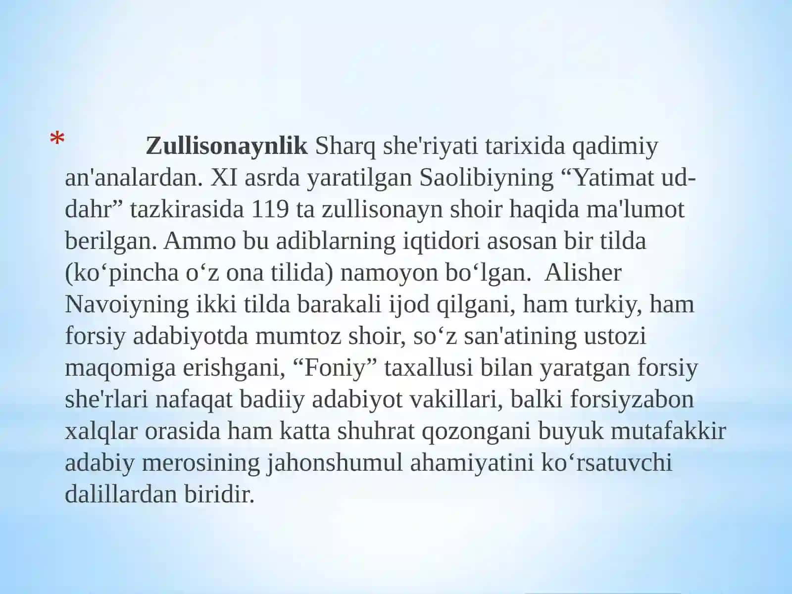 ALISHER NAVOIYVA O’ZBEK ADABIYOTI 3