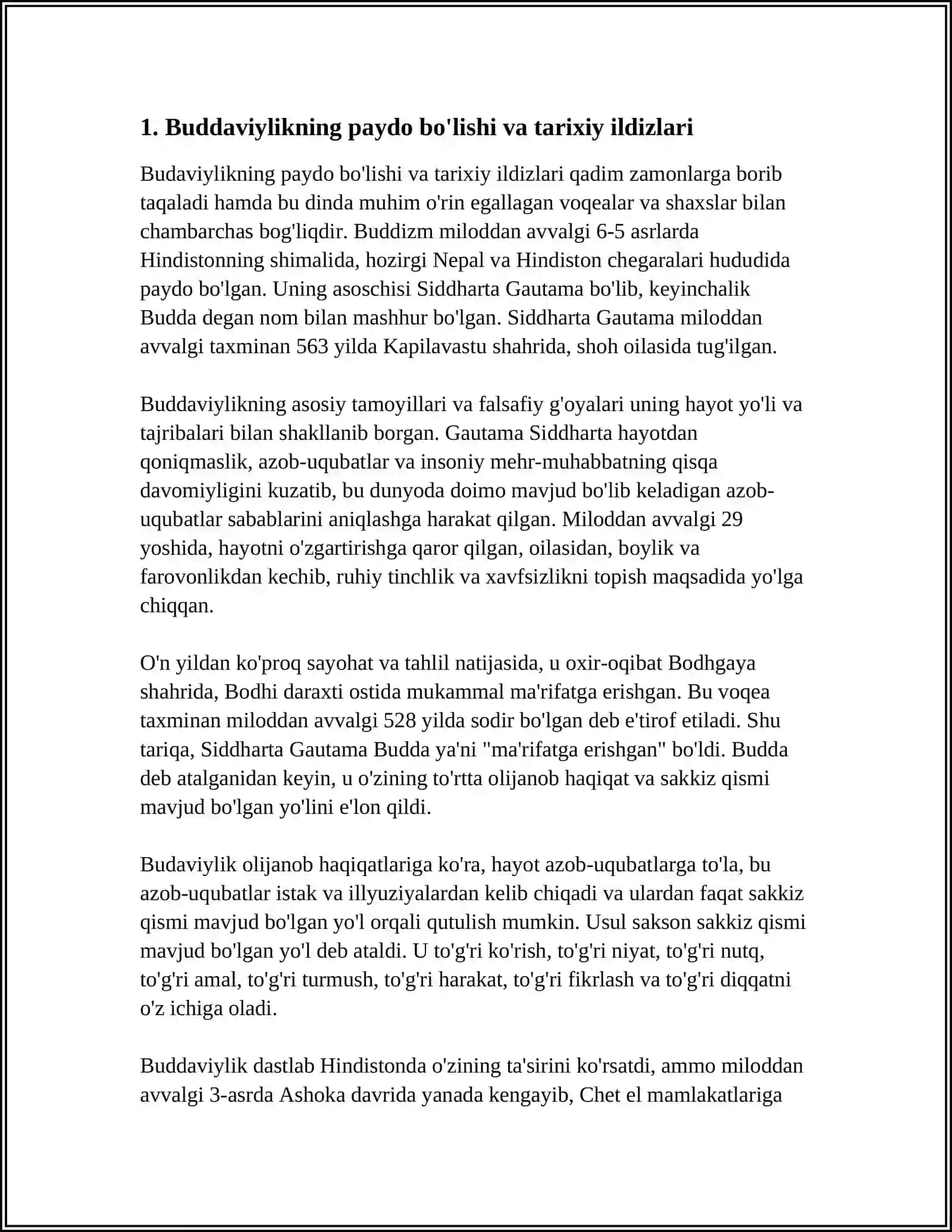 Buddaviylikning paydo bo'lishi va tarixiy ildizlari 3