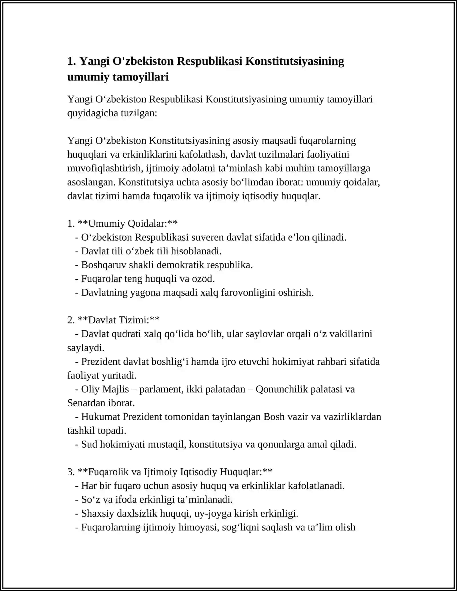 Yangi O'zbekiston Respublikasi Konstitutsiyasi 3