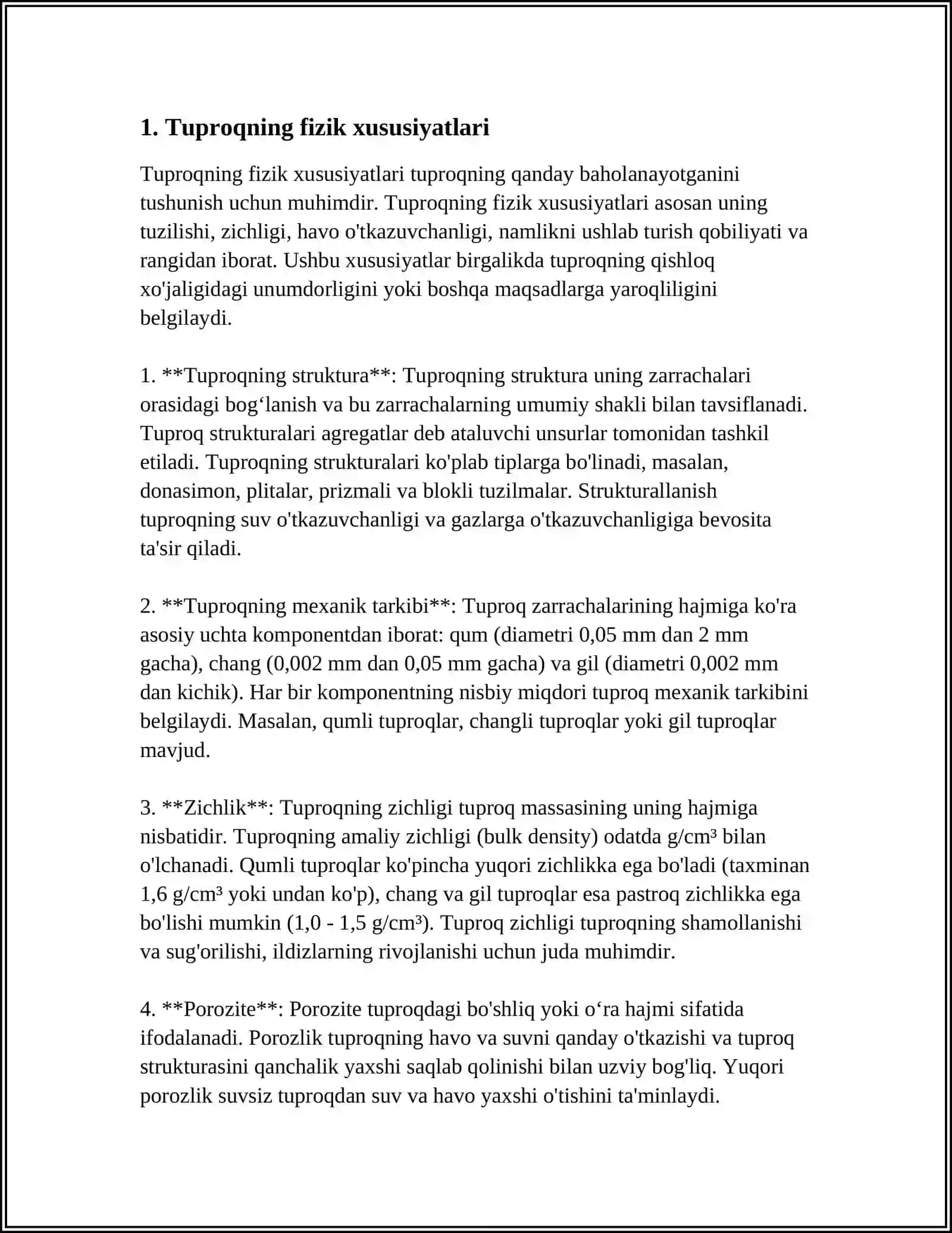 Tuproqning MORFOLOGIK BELGILARINI OʻRGANISH 3