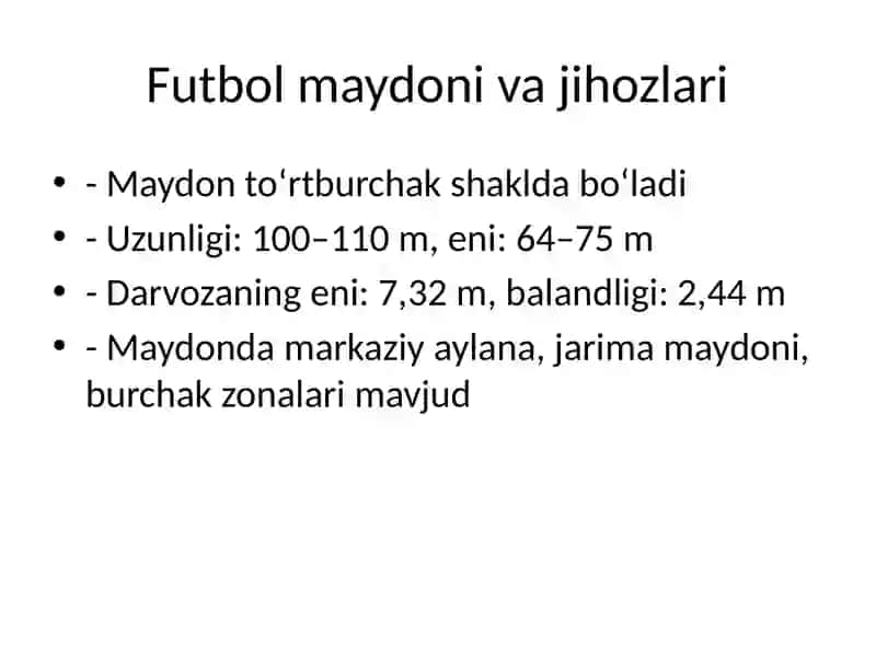 Futbol o‘yinining qoidalari 3