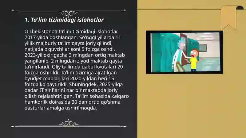 Ta'lim tizimidagi islohotlar 3