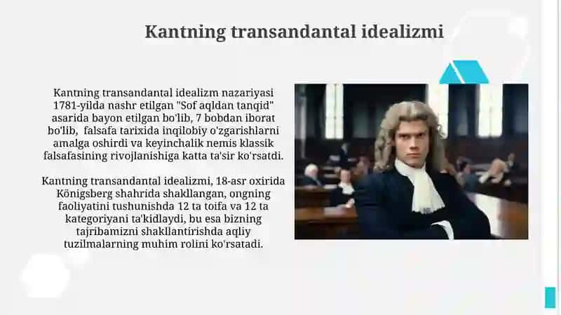 Kantning transendantal idealizmi 3