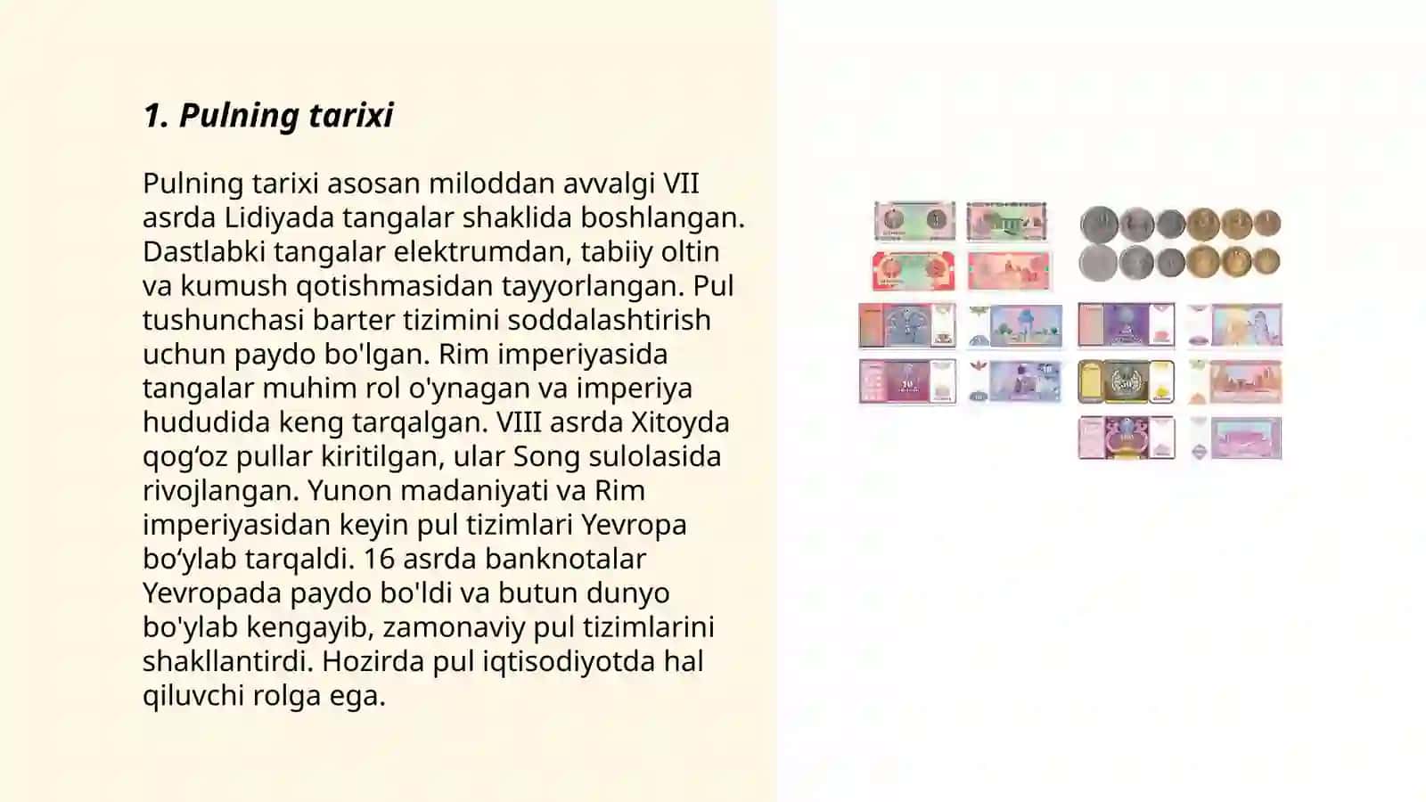 Pulning o'ziga xos xususiyatlari 3