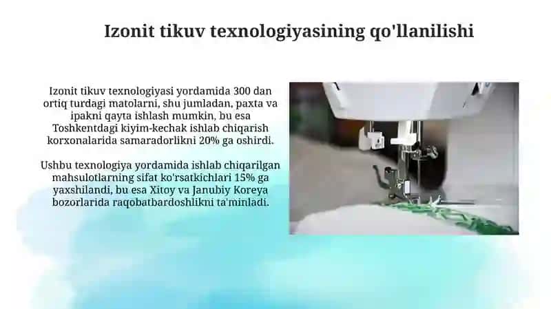 Izonit tikish texnologiyasi 3