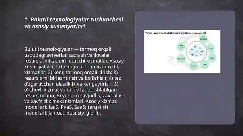 Bulutli texnologiyalar va ularning turlari 3