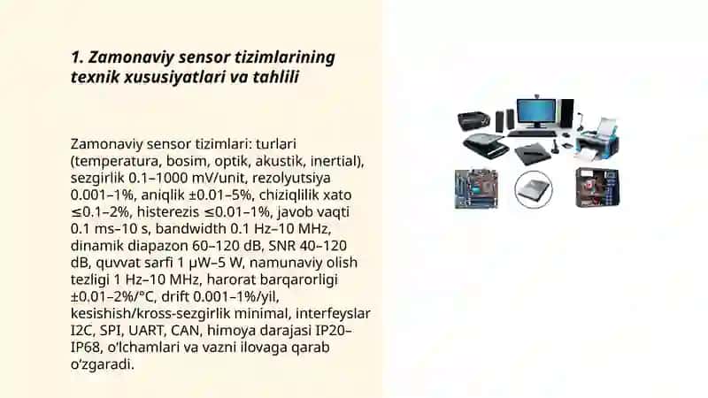 Zamonaviy texnik qurilmalar tahlili 3
