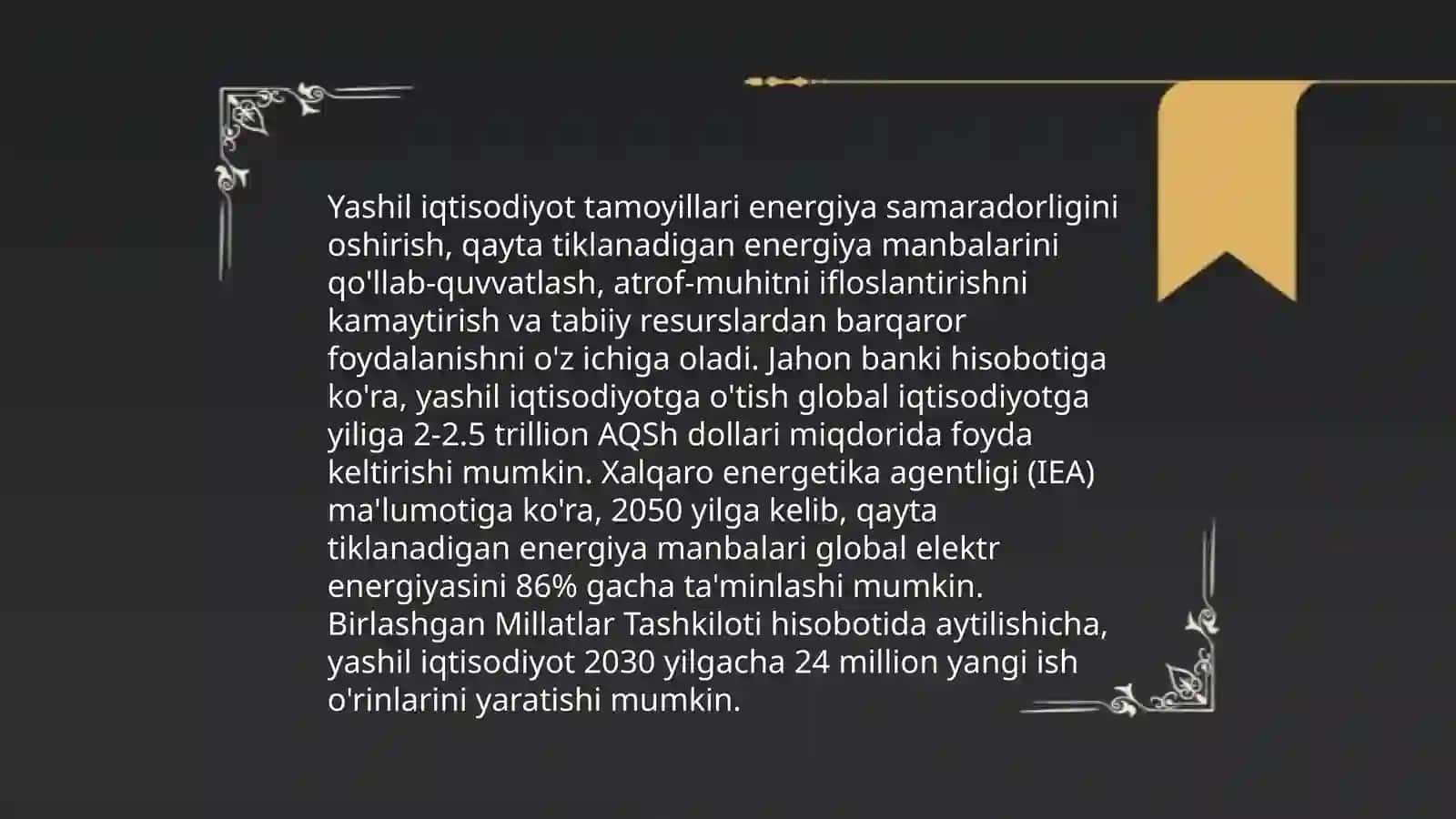 Yashil iqtisodiyot tamoyillari 3