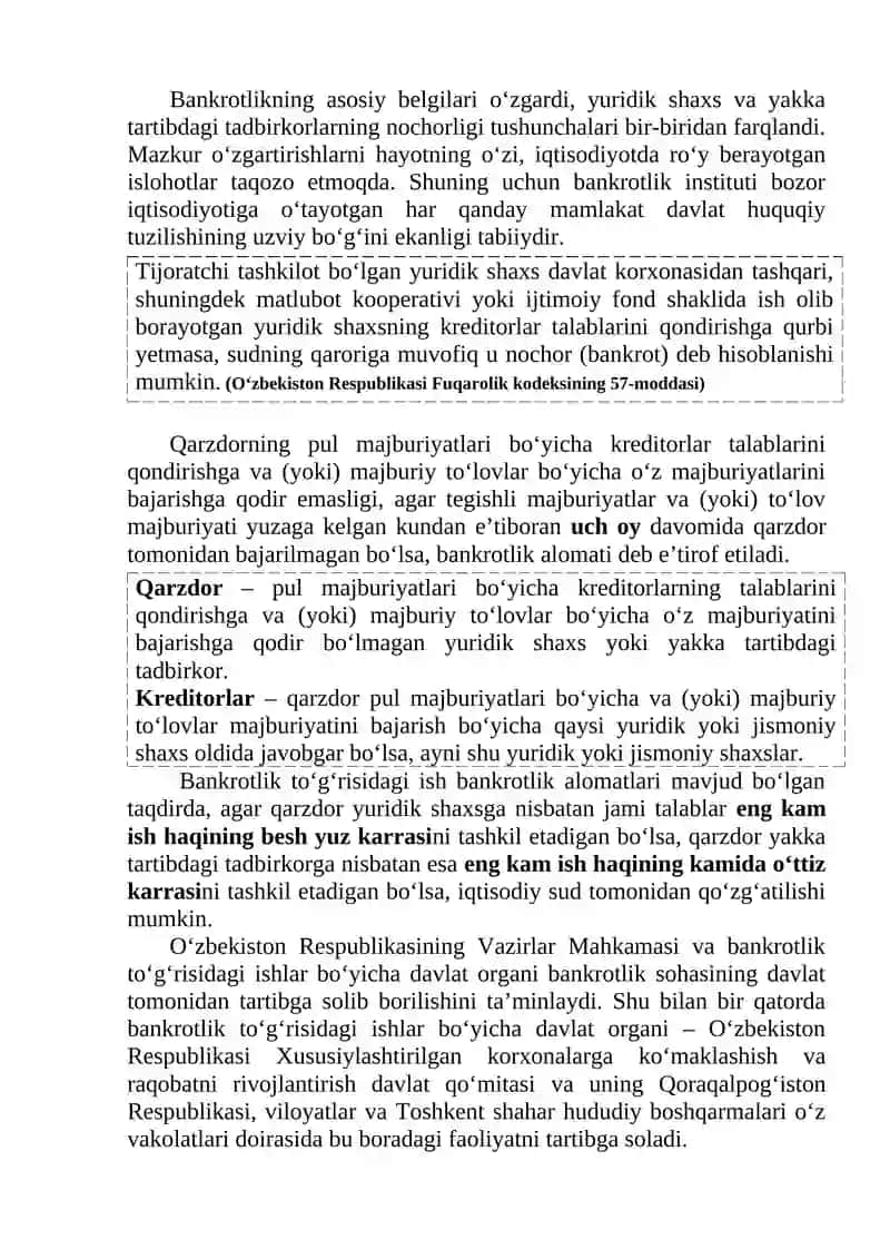 Bankrotlik instituti 3