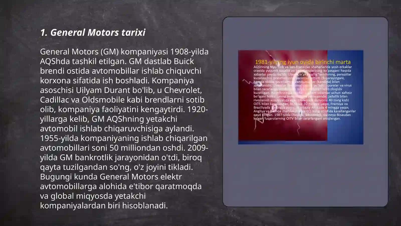 General motors haqida malumot 3