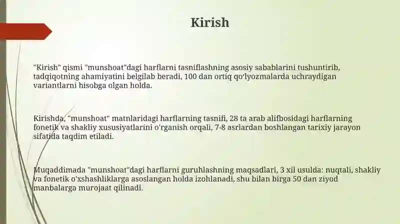“Munshoat”asaridagi maktublar tasnifi 3