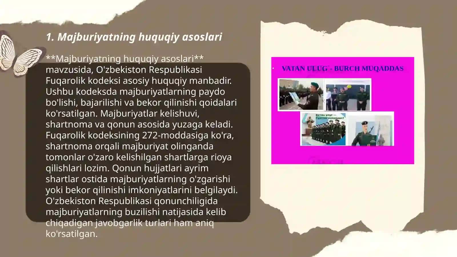 Majburiyat va burchlar 3