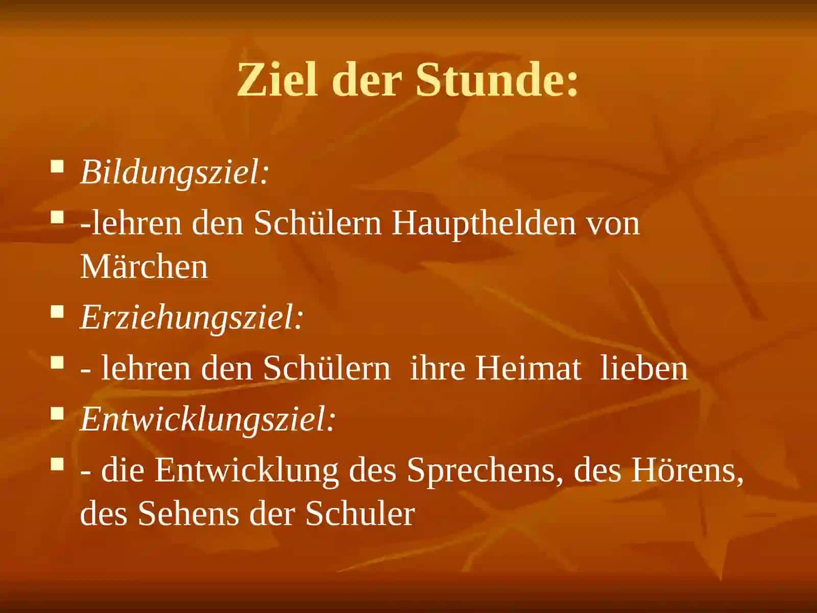Die Unterrichtsskizze für die 1. Klassen 3